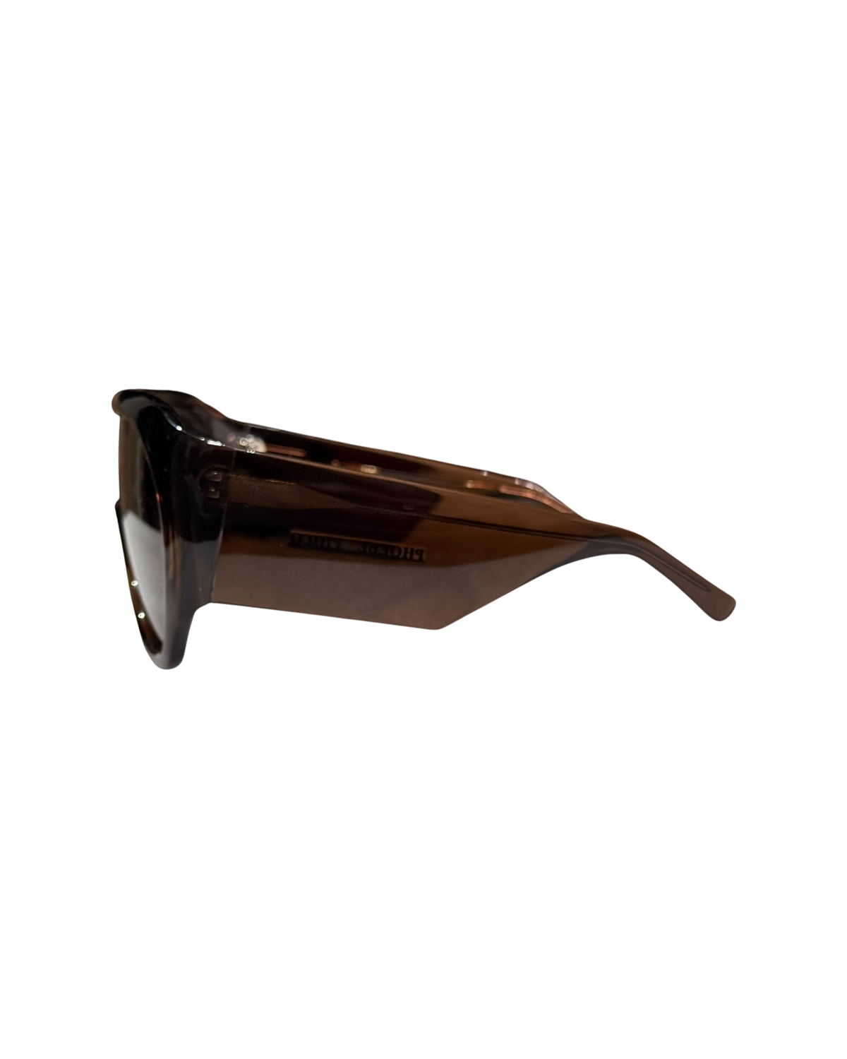 Phoebe Philo Bombé Sunglasses — Brown Acetate