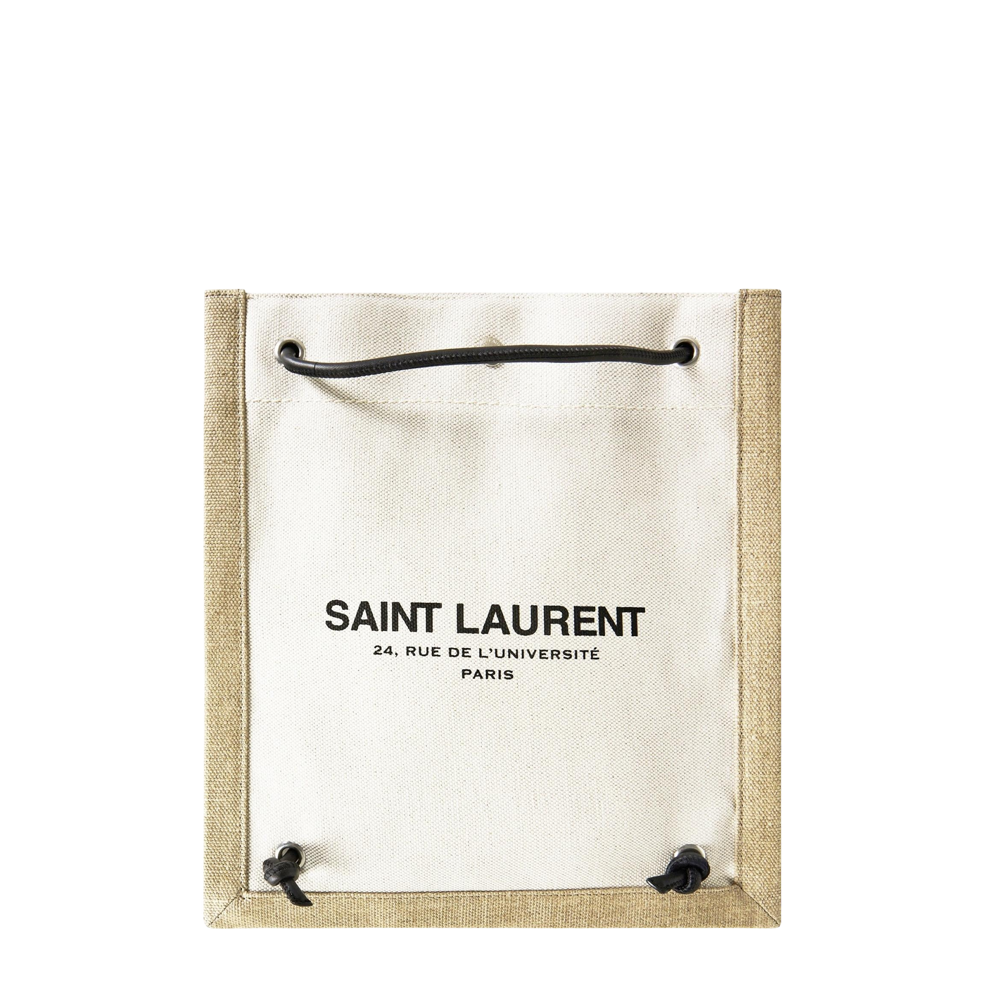 Saint Laurent Université Flat Bag in Linen
