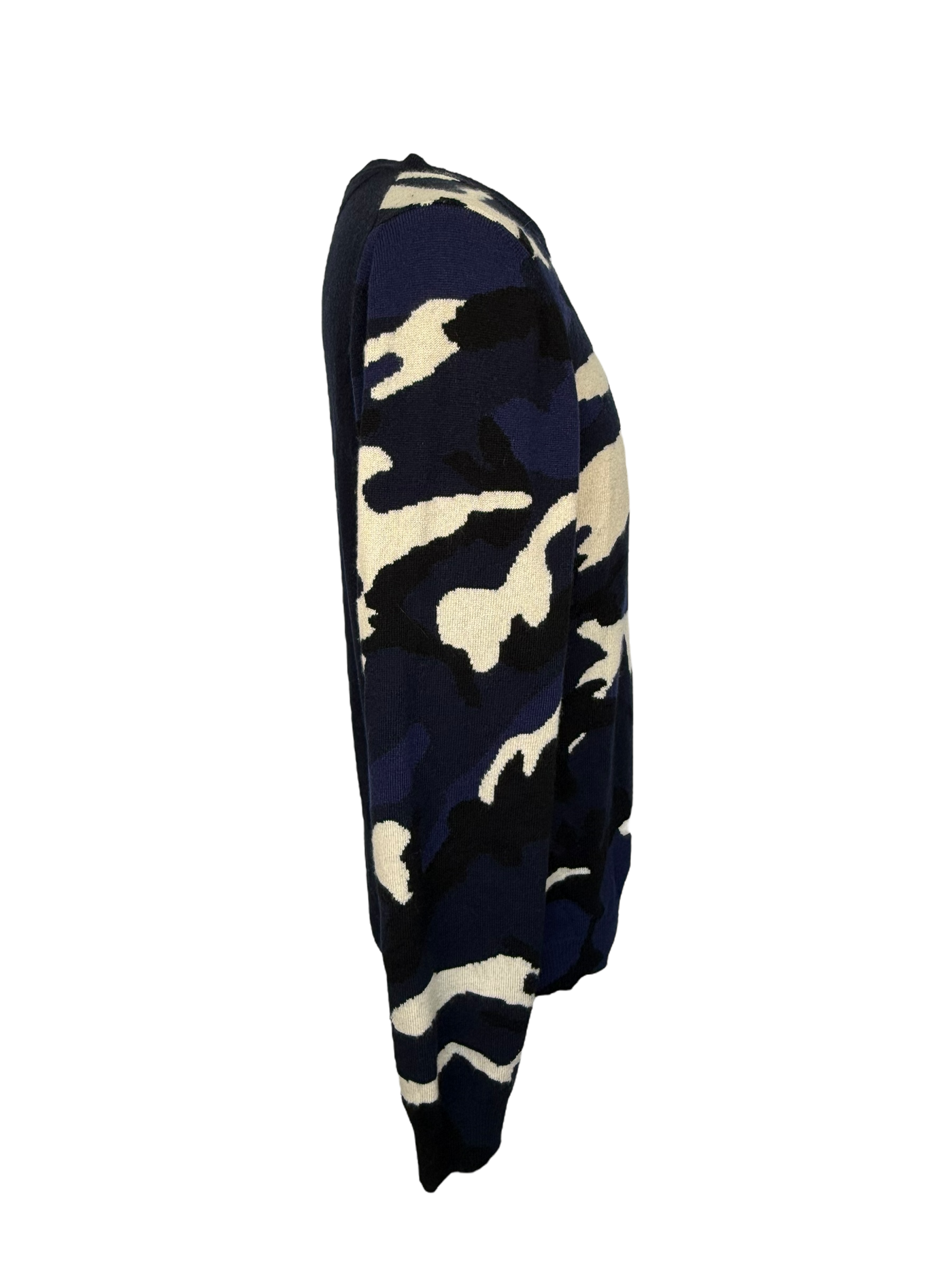 Valentino Camoflauge Print Crew Neck Sweatshirt