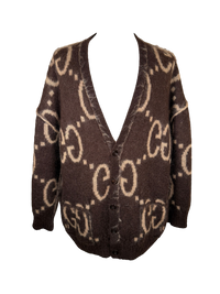 Gucci GG Reversible Mohair Wool Cardigan