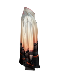 Peter Do Wrap Shirt in Blurred City
