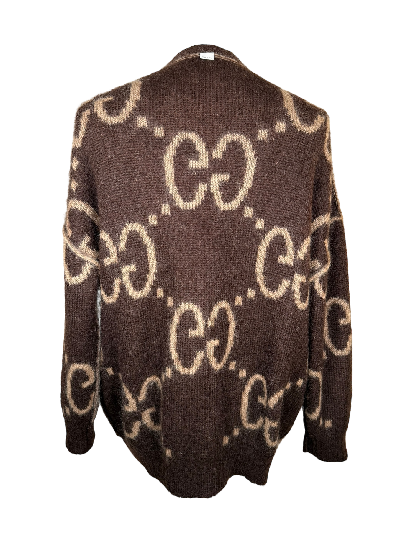 Gucci GG Reversible Mohair Wool Cardigan