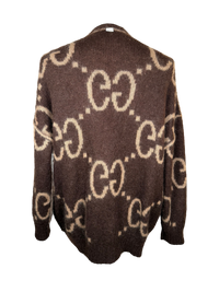 Gucci GG Reversible Mohair Wool Cardigan