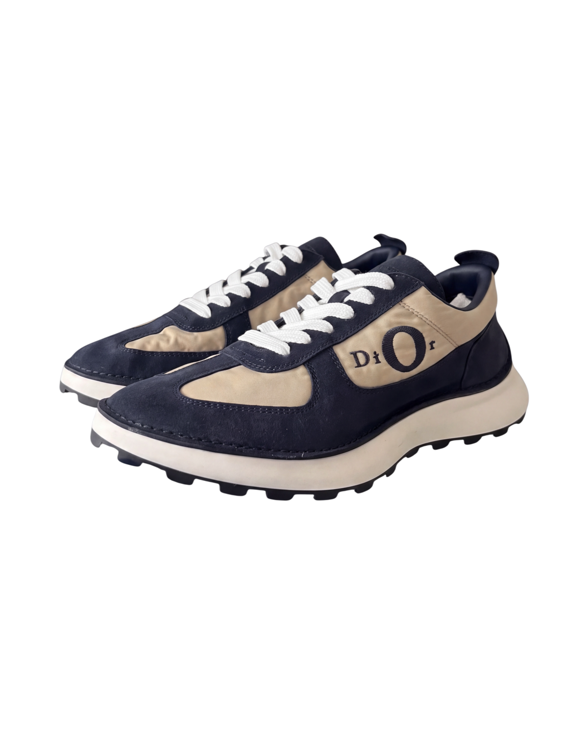 Dior Squash Sneakers — Navy/Beige, US 9 / EU 42