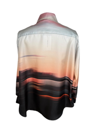Peter Do Wrap Shirt in Blurred City