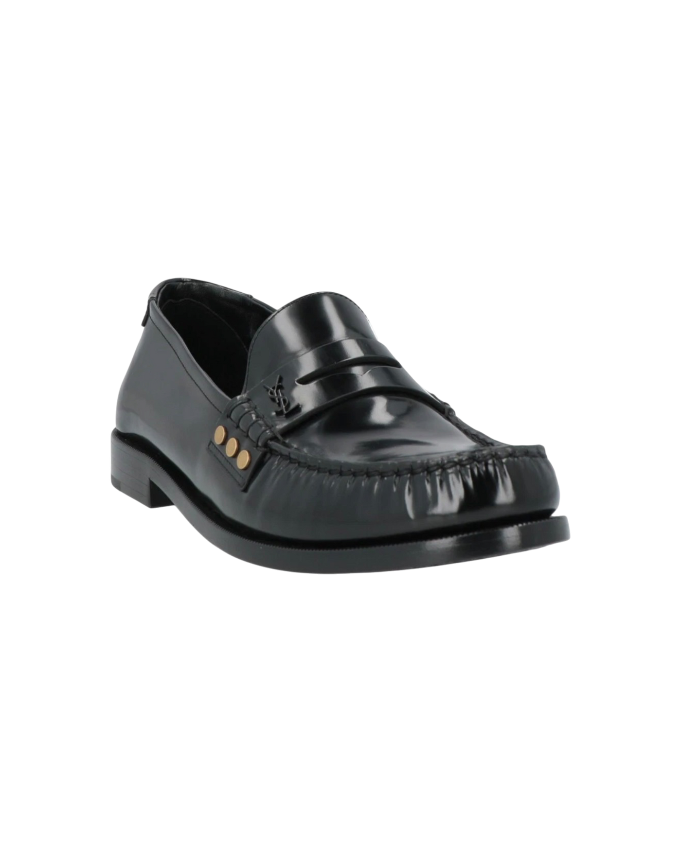 Saint Laurent Leather Loafer — Black, Size US 9.5 / EU 42.5
