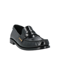 Saint Laurent Leather Loafer — Black, Size US 9.5 / EU 42.5