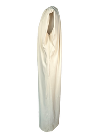 Valentino Gathered Crepe Wide-leg Jumpsuit in Ecru