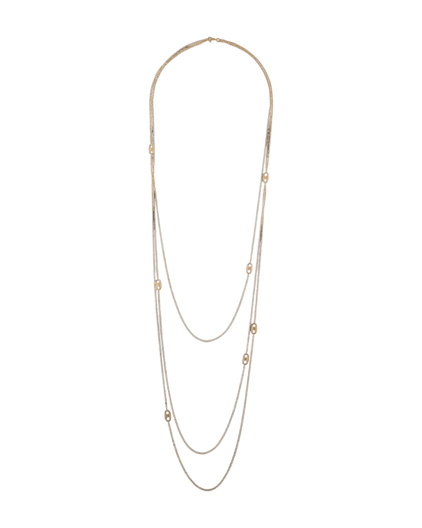 Celine Maillon Triomphe Sautoir Logo Station Necklace