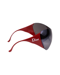 Dior Ski 1 Shield Sunglasses — Red
