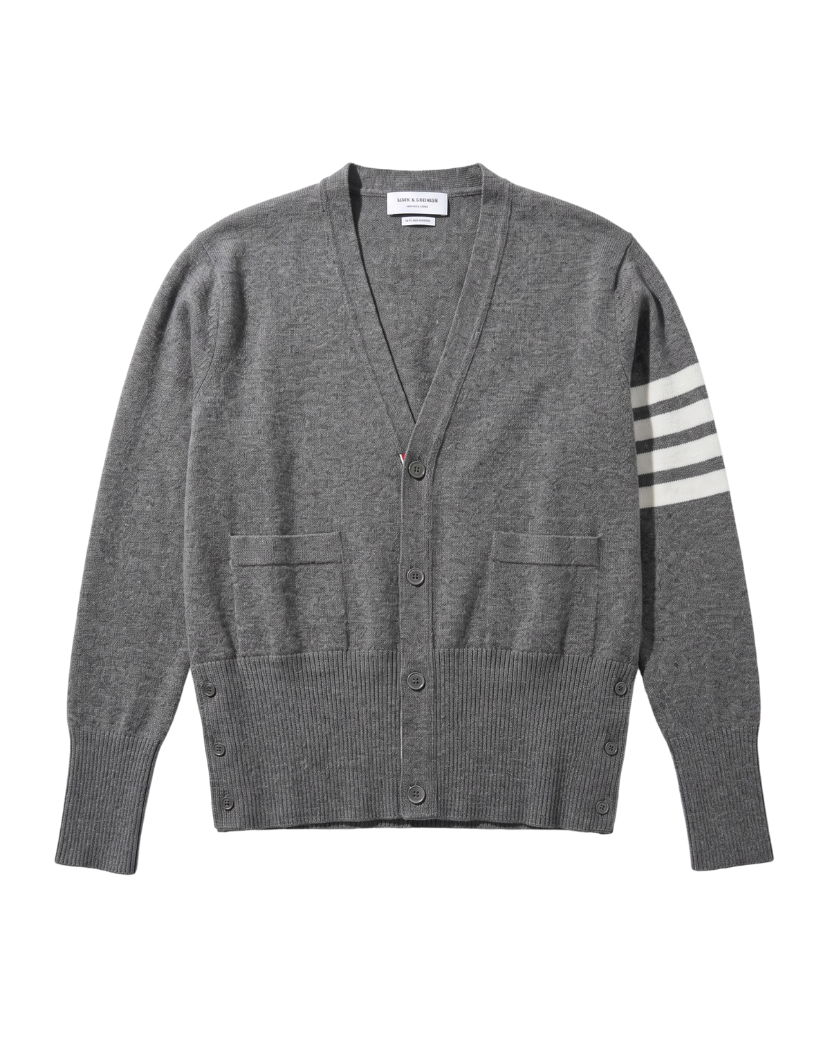 Thom Browne Cashmere Cardigan — Grey, M