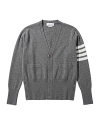 Thom Browne Cashmere Cardigan — Grey, M