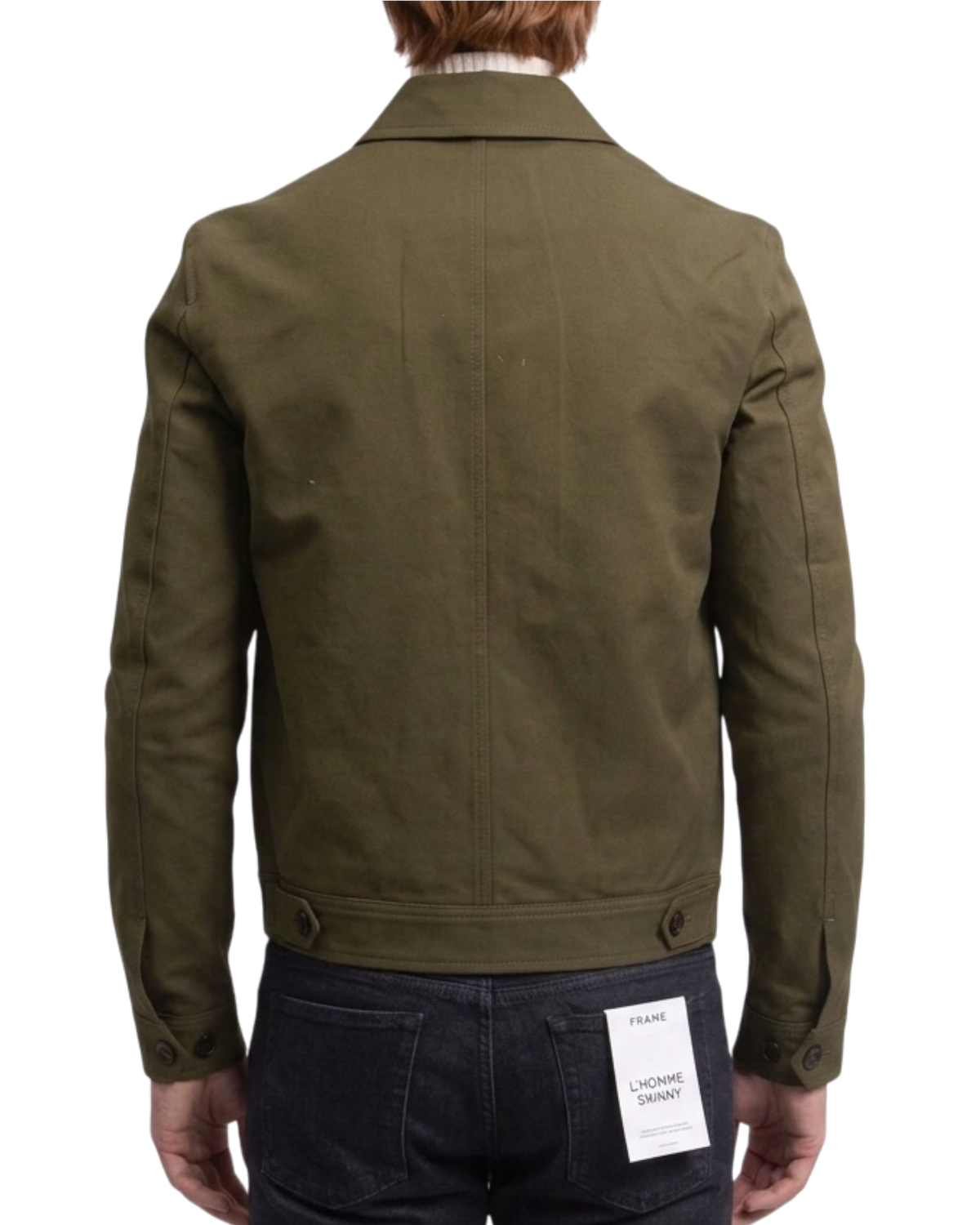 Tom Ford Cotton Twill Zip Shirt Jacket — Elm Green, Size IT 48 / US 38
