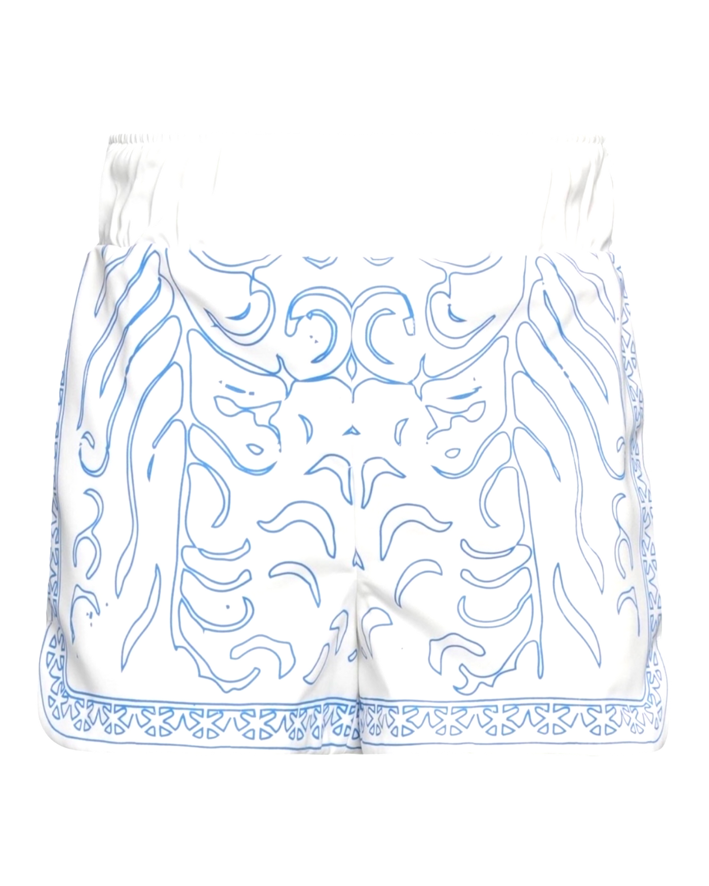 Rhude Paisley Boxing Shorts – Blue & White