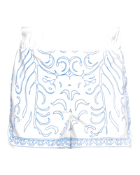 Rhude Paisley Boxing Shorts – Blue & White