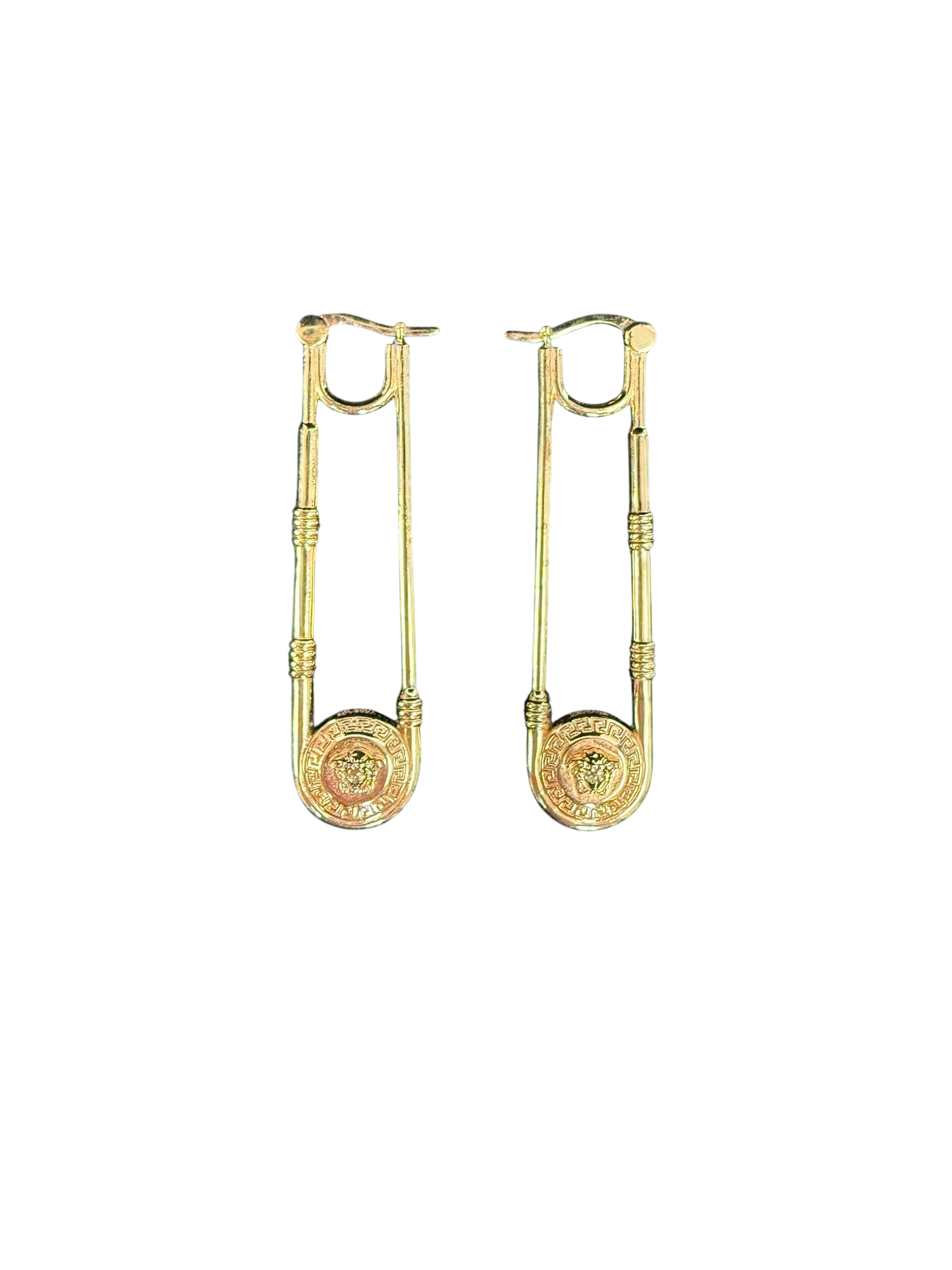 Versace Safety Pin Earrings