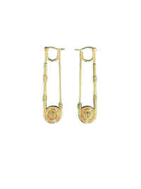 Versace Safety Pin Earrings