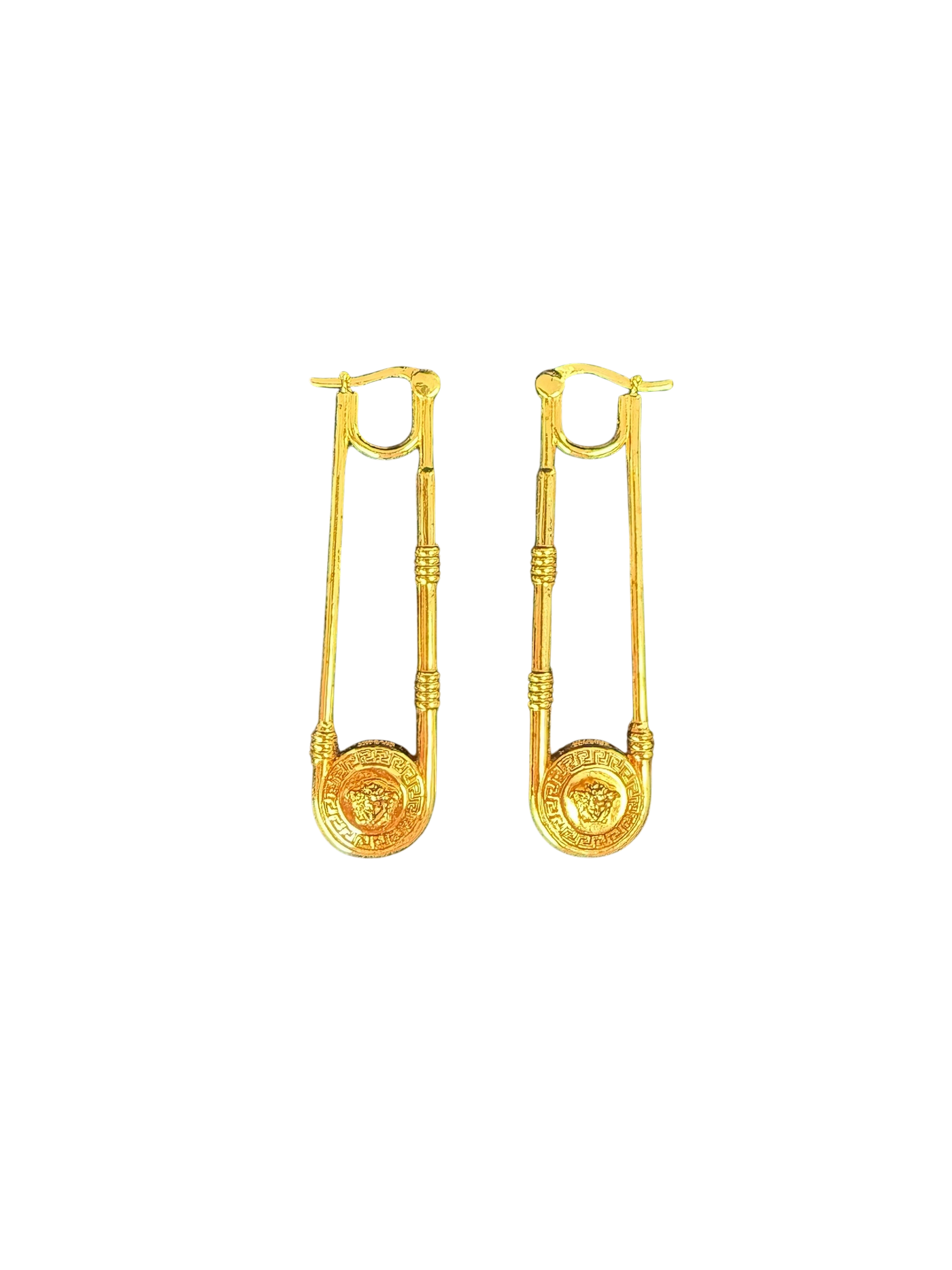 Versace Safety Pin Earrings