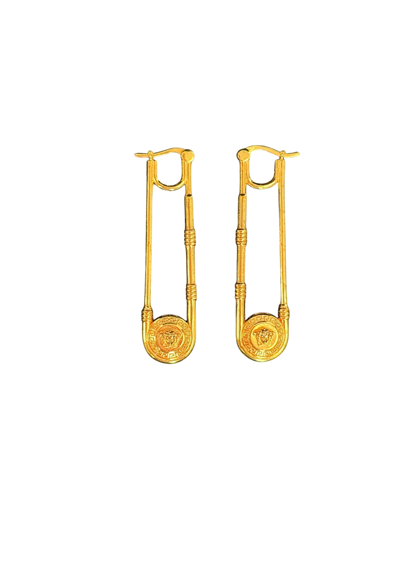 Versace Safety Pin Earrings