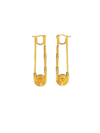 Versace Safety Pin Earrings