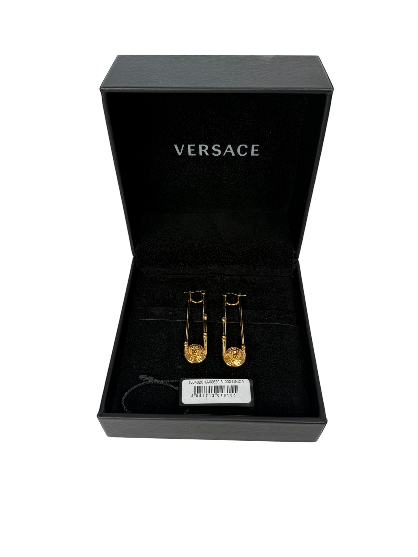 Versace Safety Pin Earrings
