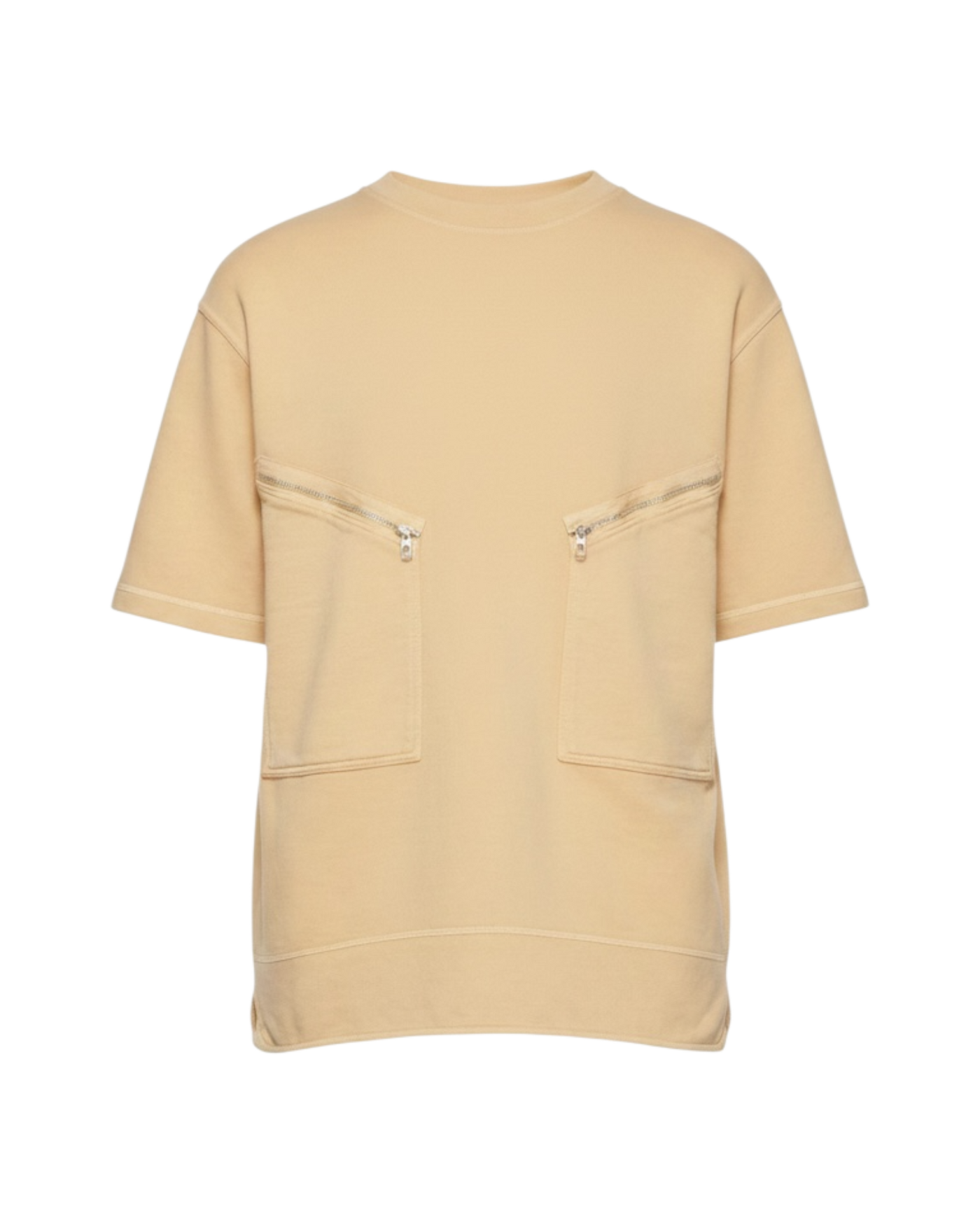 Jil Sander Zipped Patch Pocket Crewneck Shirt