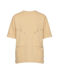 Jil Sander Zipped Patch Pocket Crewneck Shirt