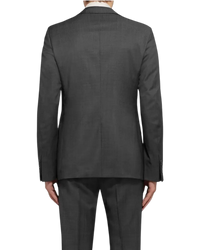 Prada Single-Breasted Mohair & Wool Blazer — Grey, Size US 36 / IT 46