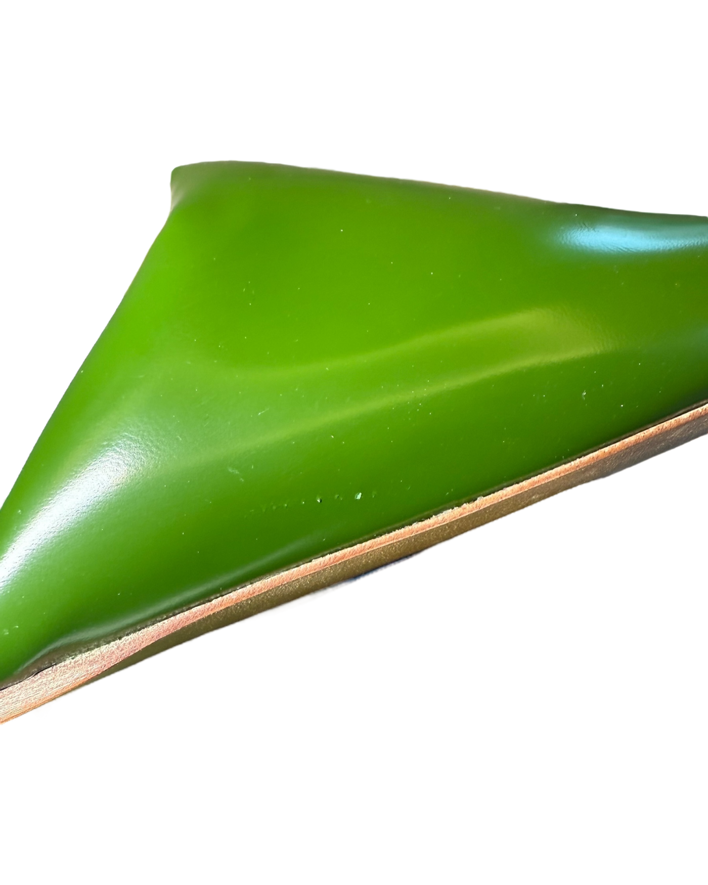 Bottega Veneta Cushion Slides in Jalapeño Patent Leather