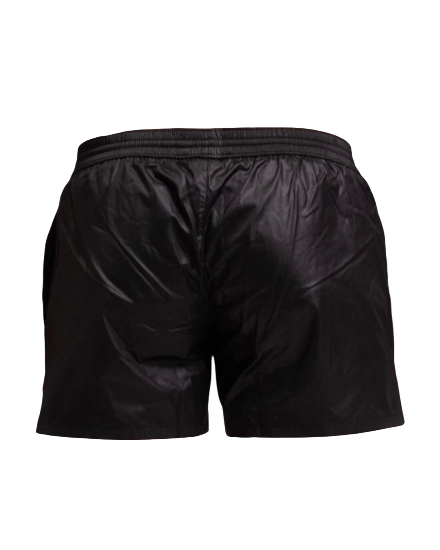 Balmain Black Logo Stripe Swim Short