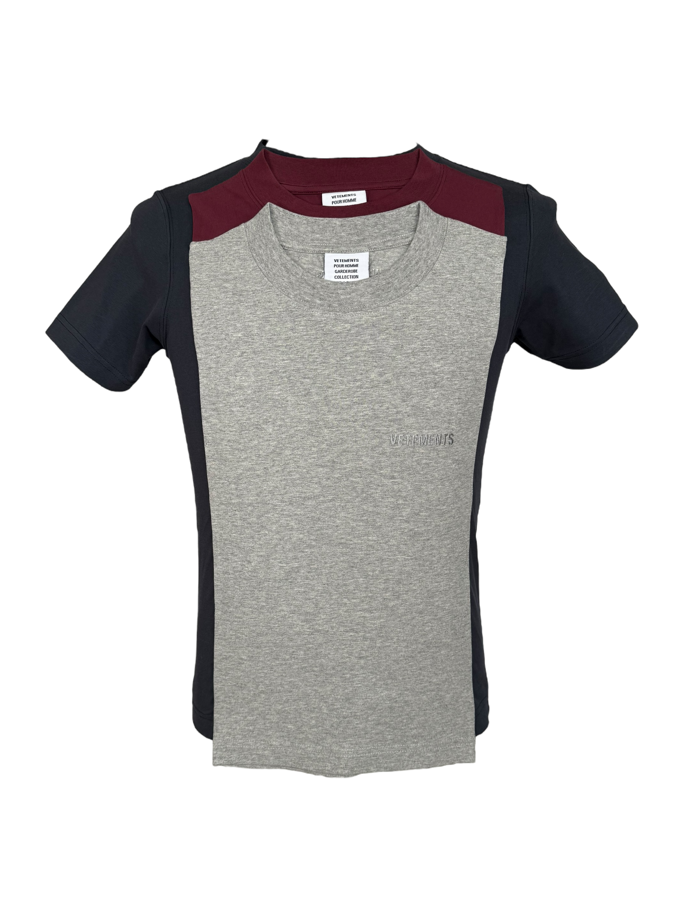 Vetements Multicolor Runway Layered Fitted T-Shirt