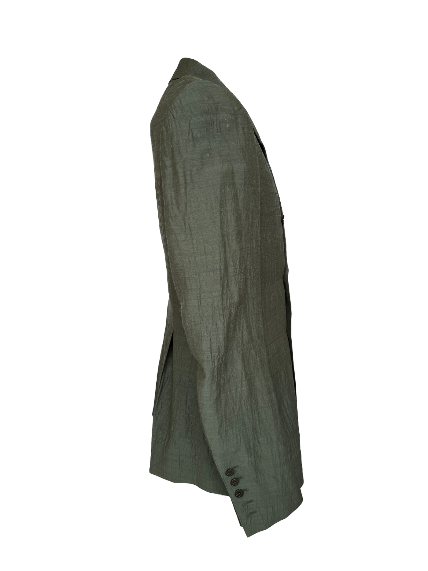 Rick Owens Doubled-breasted Crinkled Wool Blend Blazer