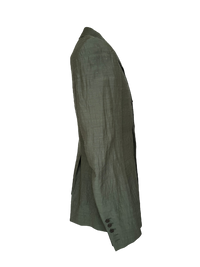 Rick Owens Doubled-breasted Crinkled Wool Blend Blazer
