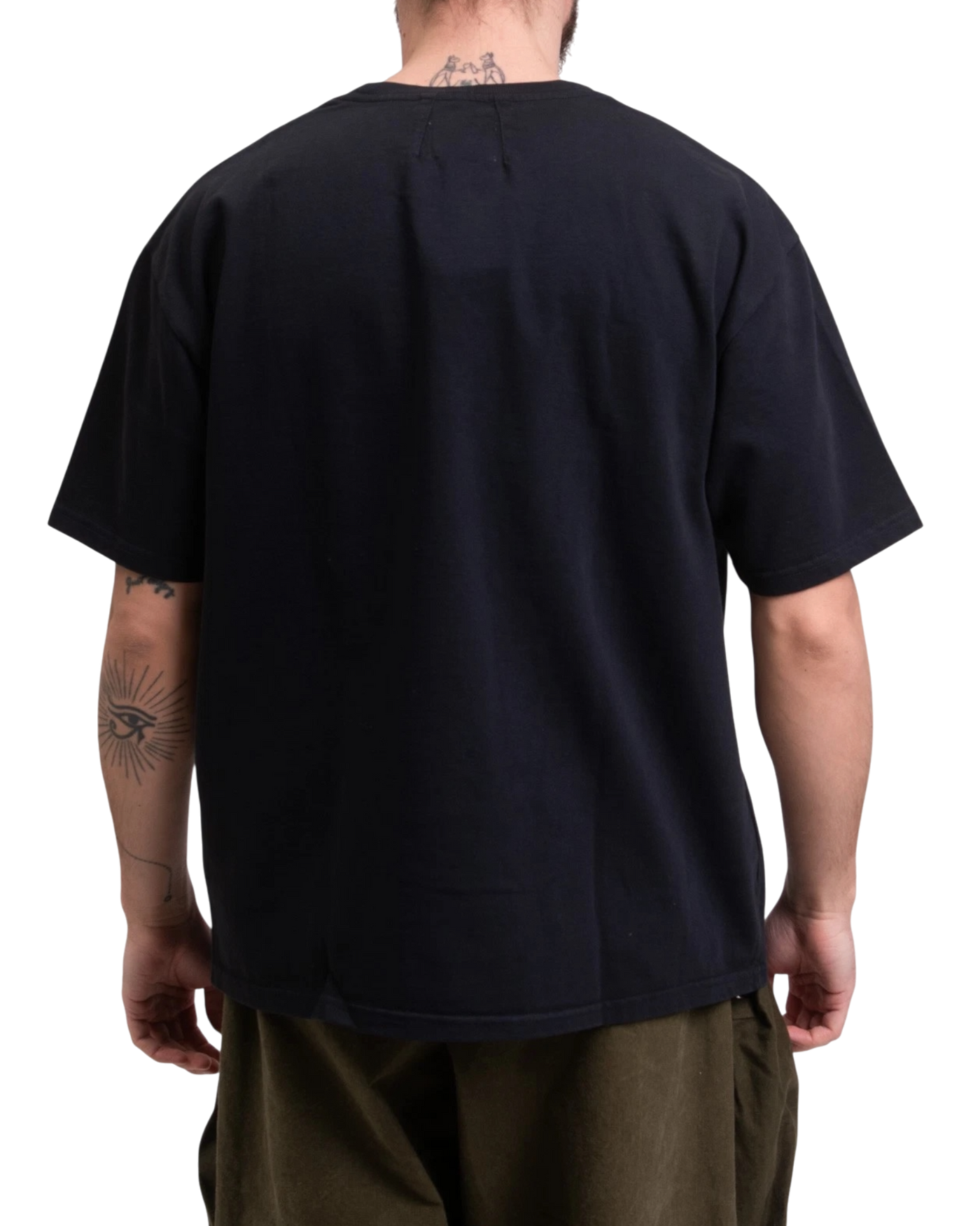 RHUDE Script Crest Tee— Vintage Black, Size M