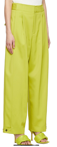 Bottega Veneta Green Wool Trousers