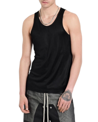 Tom Ford Satin Jersey Tank — Black, Size US M / IT 48