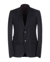 Gucci Polka Dot Wool Single-Breasted Jacket — Blue, Size US 38 / IT 48