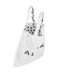 Alaïa Floral Large Shopper Tote — Black/White