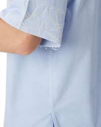Loewe x Paula's Ibiza Monogram Short-Sleeve Shirt — Blue, Size M / 39