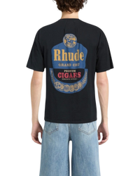 Rhude 'Grand Cru Cigars' Tee — Vintage Black, Size S