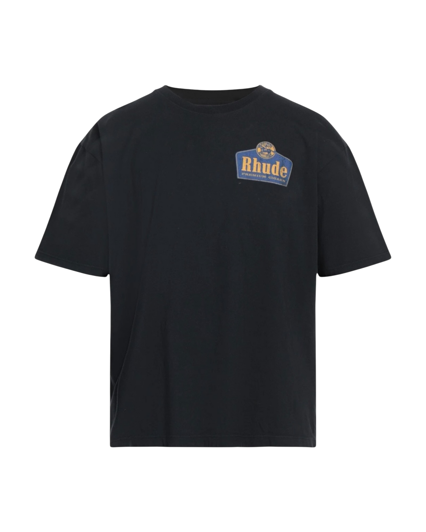 Rhude 'Grand Cru Cigars' Tee — Vintage Black, Size S