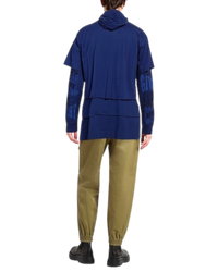 Givenchy Double Layered T-Shirt in Cotton — Blue, Size M