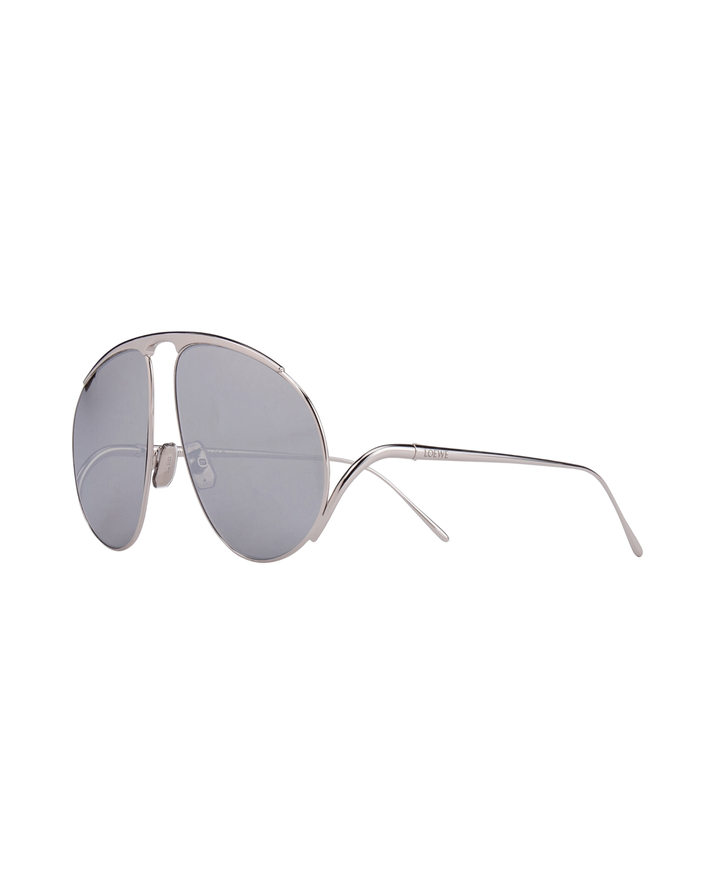 Loewe Hillock Sunglasses — Silver, LW40180U