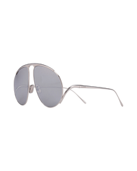 Loewe Hillock Sunglasses — Silver, LW40180U