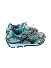 Bottega Veneta Orbit Sneakers in Optic White, Silver, and Parakeet