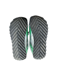 Bottega Veneta Orbit Sneakers in Optic White, Silver, and Parakeet