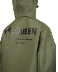Alexander McQueen Logo-Printed Windbreaker