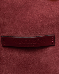 JW Anderson Small Chain Hobo Bag in Burgundy