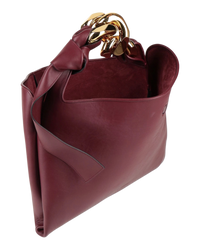 JW Anderson Small Chain Hobo Bag in Burgundy