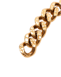 Celine Triomphe Gourmette Bracelet in Gold